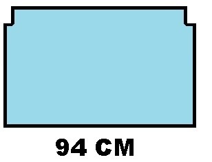 BERKE 1250 MM FRONT GLASS