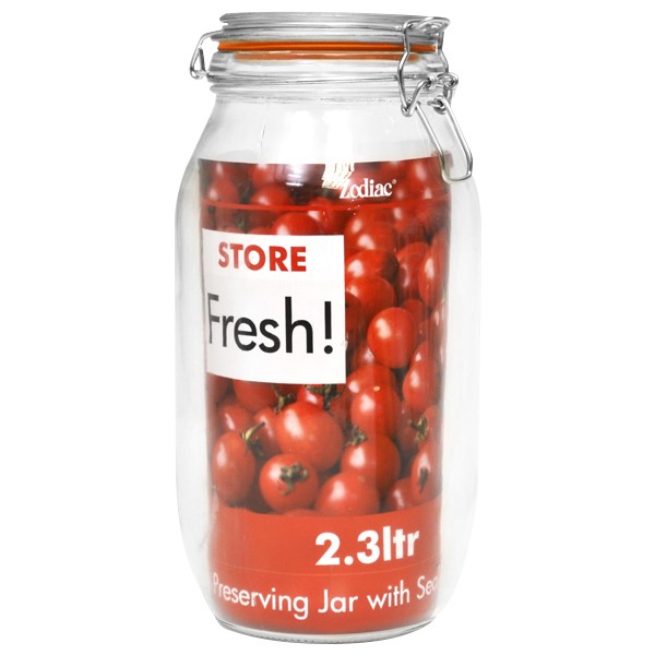 Cliptop Glass Preserving Jar 25.5cm/10" C05