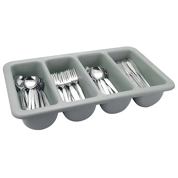 CUTLERY TRAY PLASTIC GRAY 54X33X10 CTRY