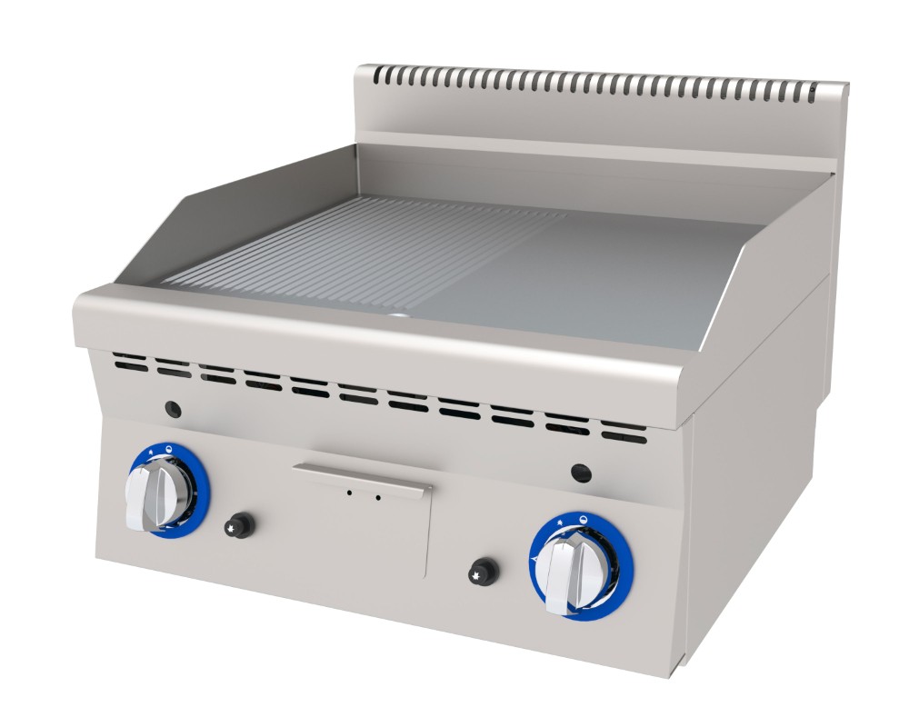 DKR-PRO GRILL i FLAT+GRAVUR GAS S/S TABLE TOP 60X60X30 CM AGFGI 660