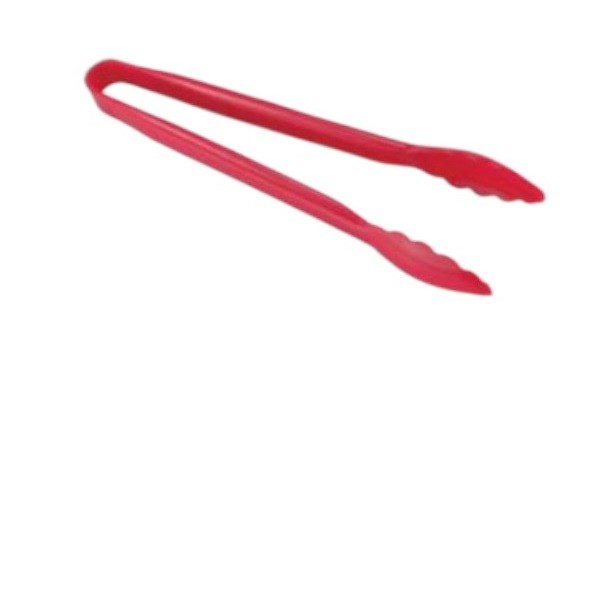 POLYCARBONATE TONGS RED 23CM/9" M09TR