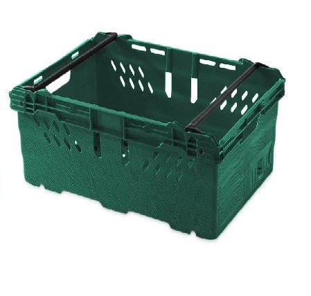 GREEN OR BLACK BASKET FOR SLOPING FRUIT & VEGETABLE SHELF 400X300X200