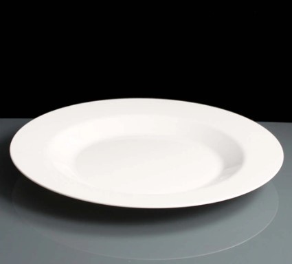 POLYCARBONATE DEEP CIRCLE PLATE WHITE 19X3CM KT-P19
