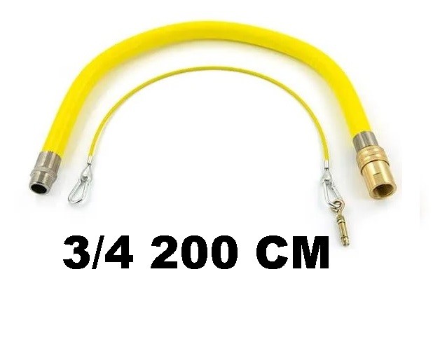 GAS HOSE QUICK RELASE SOCKET HEAD CATERFLEX SPECIAL 200 CM 3/4" 56290