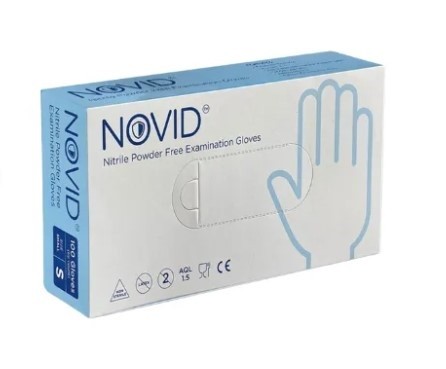NOVID EXAMINATION GLOVES POWDER FREE MEDEUM SKU:98700