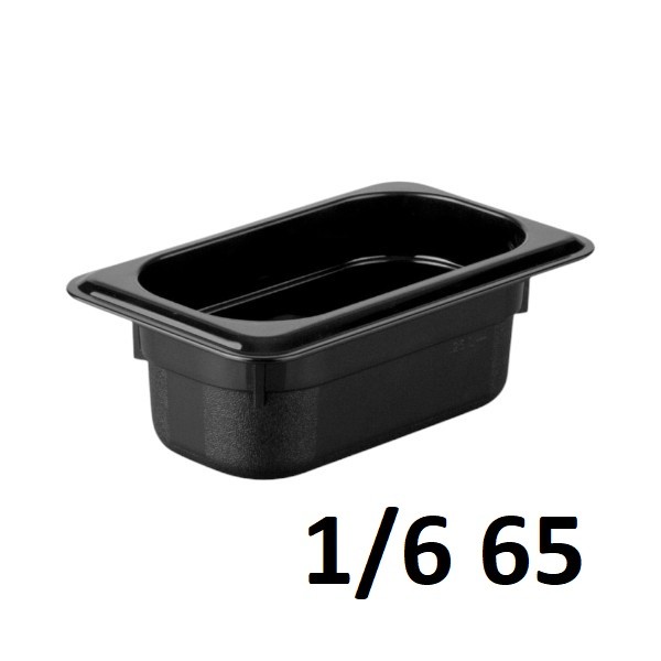 POLYCARBONATE 1/6 GN.160X180X65mmBLACK