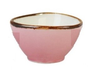 RUSTIC SHAPED RAMEKIN- CANDY FLOSS 7CM EL24CF