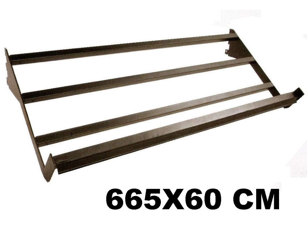 FRUIT & VEGETABLE SLOPING SHELF d (BLACK) 665X600