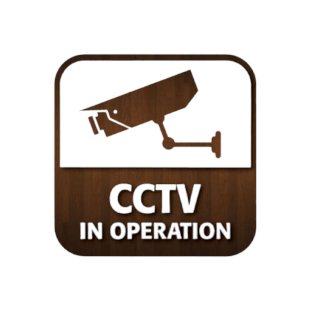 CCTV IN OPERATION 80X80MM WINDOW STICKER CA002